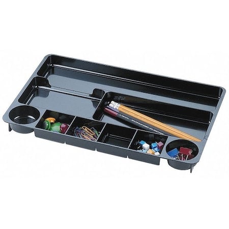 Drawer Organizer, Black, 1 1/8