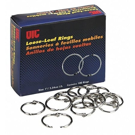 OfficemateBookRings, 1in, /Box, PK100 MPN:99701