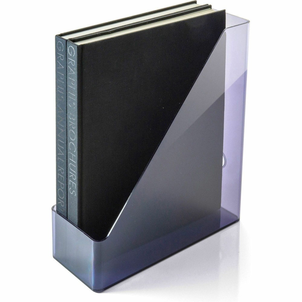 Officemate 21510 Vertical Literature File Magazine Holder, Recycled, Gray - Vertical - 12.2inx10.3inx 4.3in Depth - 21510 MPN:21510