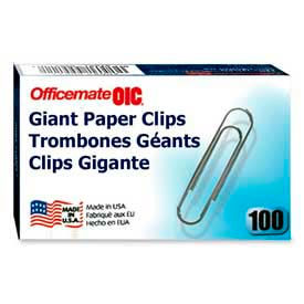 Officemate® Giant Paper Clips Silver 100/Box 99914