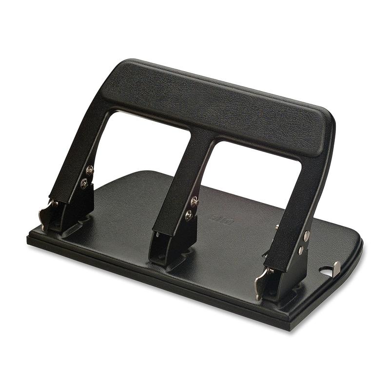 OIC Heavy-Duty Padded Handle 3-Hole Punch, Black (Min Order Qty 2) MPN:90089