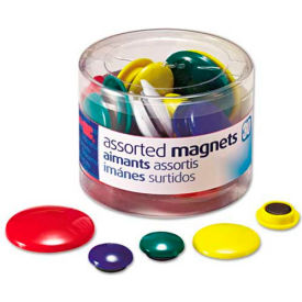 Officemate Assorted Magnets Circles Assorted Sizes and Colors 30 per Tub 92500