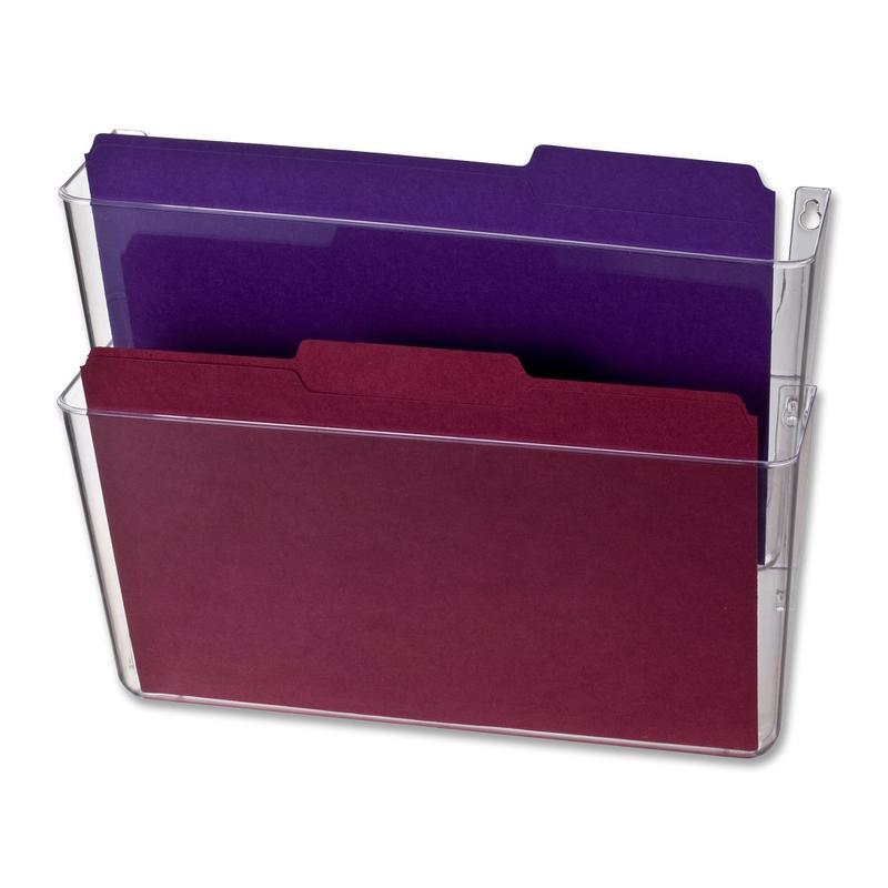 OIC Wall Mountable Space-Saving Files, Letter Size, Clear MPN:21404