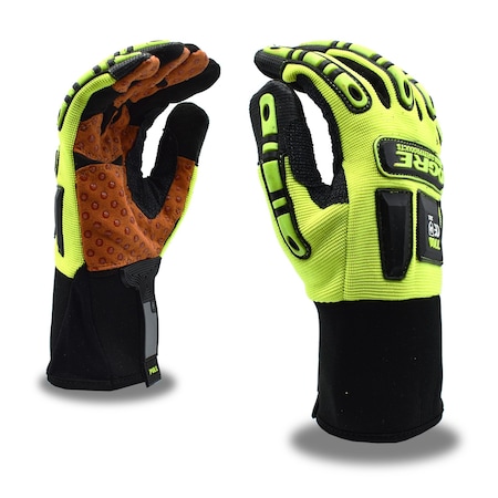 Impact Gloves, Synthetic Leather, Lime, PR MPN:7700M