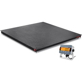 Ohaus® Defender Floor Scale with 304 Stainless Steel Indicator & LCD Display 2500 lb x 0.5 lb 30837692