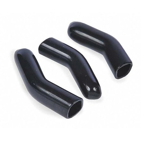 Medium 3 Prong Sleeves, Black, Vinyl MPN:30400264