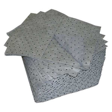Sorbent Pad, 23 gal, 15 in x 19 in, Universal, Gray, Polypropylene MPN:L90530