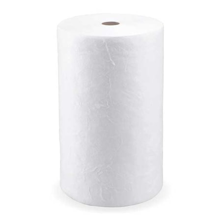 Sorbent Roll, 36 gal, 30 in x 150 ft, Oil, White, Polypropylene MPN:L90781