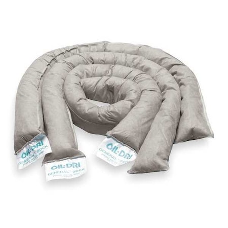 Sorbent Sock, 10 gal, 3 in x 10 ft, Universal, Gray, 4 PK MPN:L90792