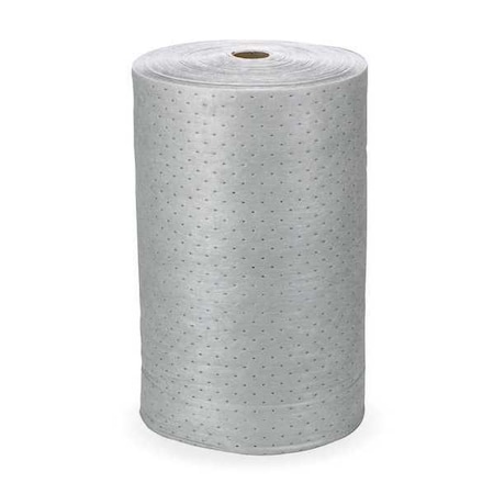 Sorbent Roll, 56 gal, 30 in x 150 ft, Universal, Gray, Polypropylene MPN:L90901
