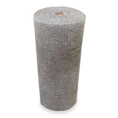Sorbent Roll, 36 gal, 30 in x 150 ft, Universal, Gray, Polypropylene MPN:L91002