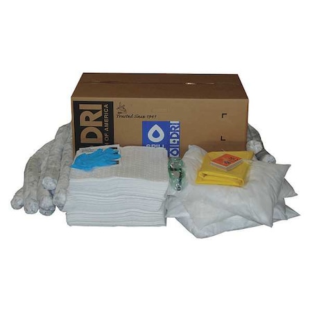 Spill Kit, 55 gal Volume Absorbed per Kit, 50 gal Capacity, Box, Brown MPN:L90350RG
