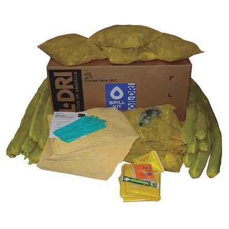 Spill Kit, 56 gal Volume Absorbed per Kit, 50 gal Capacity, Box, Brown MPN:L90450RG