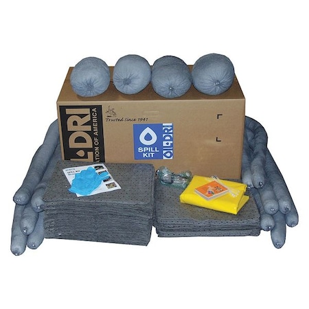Spill Kit, 59 gal Volume Absorbed per Kit, 50 gal Capacity, Box, Brown MPN:L90550RG