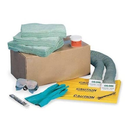 Vehicle Spill Kit, 12 gal Volume Absorbed per Kit, Bag, White MPN:L90688