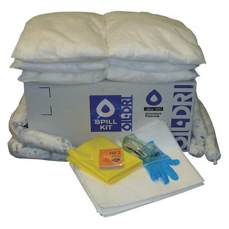 Spill Kit, 26 gal Volume Absorbed per Kit, 30 gal Capacity, Box, Brown MPN:L90830RG