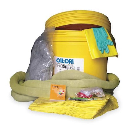 Spill Kit, 21 gal Volume Absorbed per Kit, 20 gal Capacity, Lab Pack, Yellow MPN:L90894