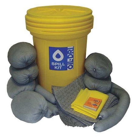 Spill Kit, 26 gal Volume Absorbed per Kit, 30 gal Capacity, Drum, Yellow MPN:L90930G
