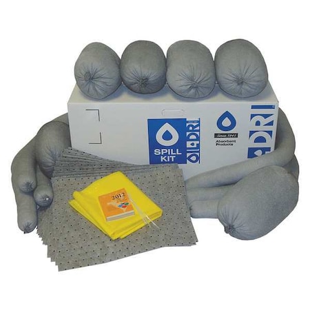 Spill Kit, 26 gal Volume Absorbed per Kit, 30 gal Capacity, Box, Brown MPN:L90930RG