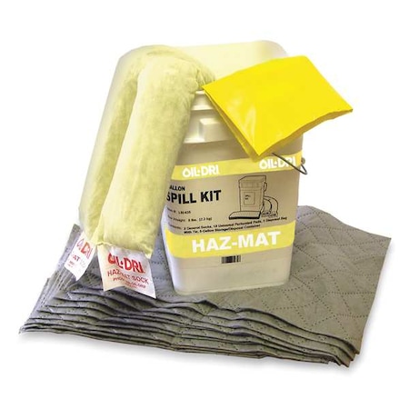 Spill Kit, Universal, White, Polyethylene MPN:L91435