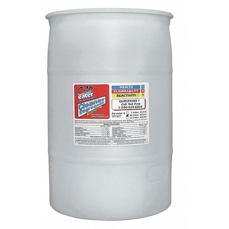 Cleaner/Degreaser, Water-based Parts Washer, Drum, 30 gal, Nonflammable, Clear MPN:AOD3035444