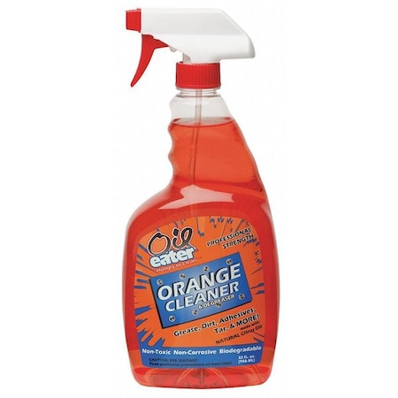 Cleaner/Degreaser, 32 Oz Trigger Spray Bottle, Liquid, Orange MPN:AOD3211902