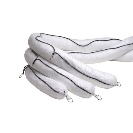Oil Only Boom-Net/Rope/Clips, Oil, White MPN:AOA-BOOM510-WHITE