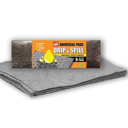 Drip and Spill Absorbent Pads, PK6 MPN:AOA-BPL006-GREY
