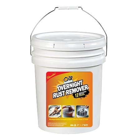 Rust Remover, Overnight, 5 Gal, Safe Soak MPN:AOR5G33603