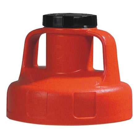 Utility Lid, w/2 In Outlet, HDPE, Orange MPN:100206