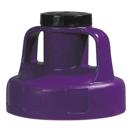 Utility Lid, w/2 In Outlet, HDPE, Purple MPN:100207