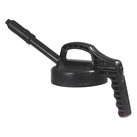 Stretch Spout Lid, w/0.5 In Outlet, Black MPN:100301