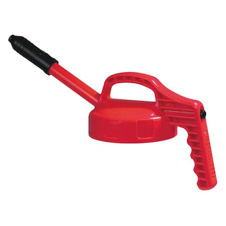 Stretch Spout Lid, w/0.5 In Outlet, Red MPN:100308