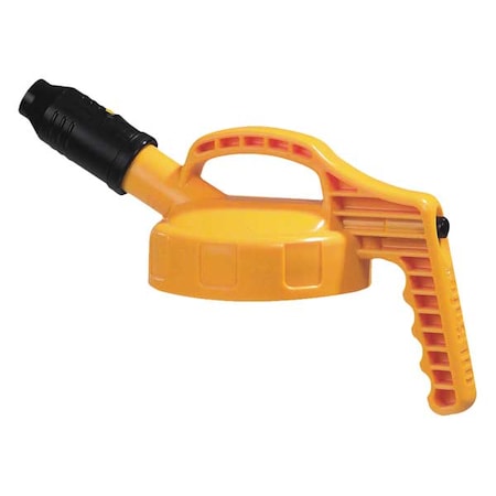 Stumpy Spout Lid, HDPE, Yellow, 1 in Spout Outlet MPN:100509