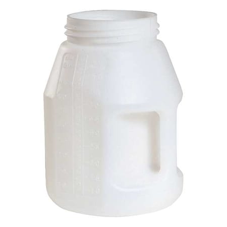 Fluid Storage Container, Drum, 5 L Capacity, 10.7 in H., 7.7 in Outside Dia, Clear MPN:101005