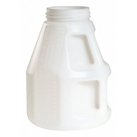 Fluid Storage Container, Drum, 10 L Capacity, 13.7 in H, 10 in Outiside Dia, Clear MPN:101010