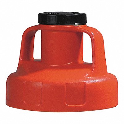 G3512 Utility Lid w/2 In Outlet HDPE Orange MPN:100206