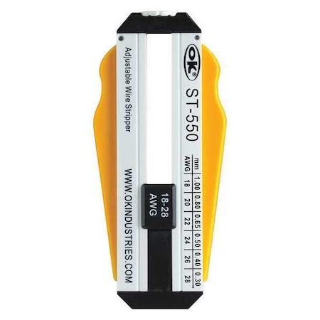 4 in Adjustable Wire Stripper 18 to 28 AWG MPN:ST-550