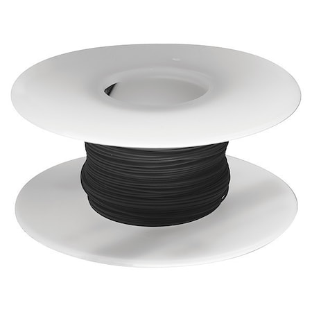 Spooled Wrapping Wire, 24 AWG, Black, Kynar®, 100 ft MPN:R24BLK-0100