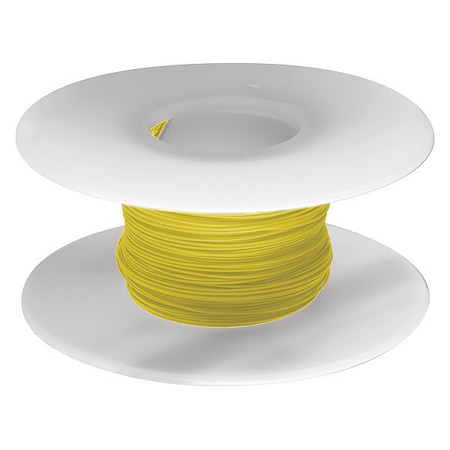 Spooled Wrapping Wire, 24 AWG, Yellow, Kynar®, 100 ft MPN:R24Y-0100