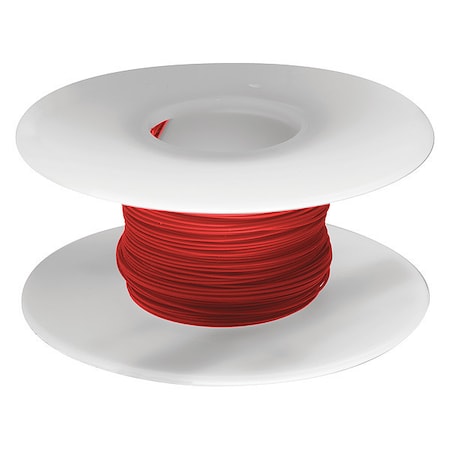 Spooled Wrapping Wire, 30 AWG, Red, Kynar®, 100 ft MPN:R30R-0100