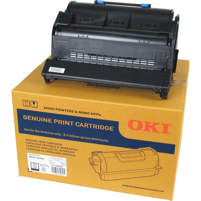 OKI 45488801 Black Toner Cartridge, 25000 Pages, 1 Cartridge MPN:45488901