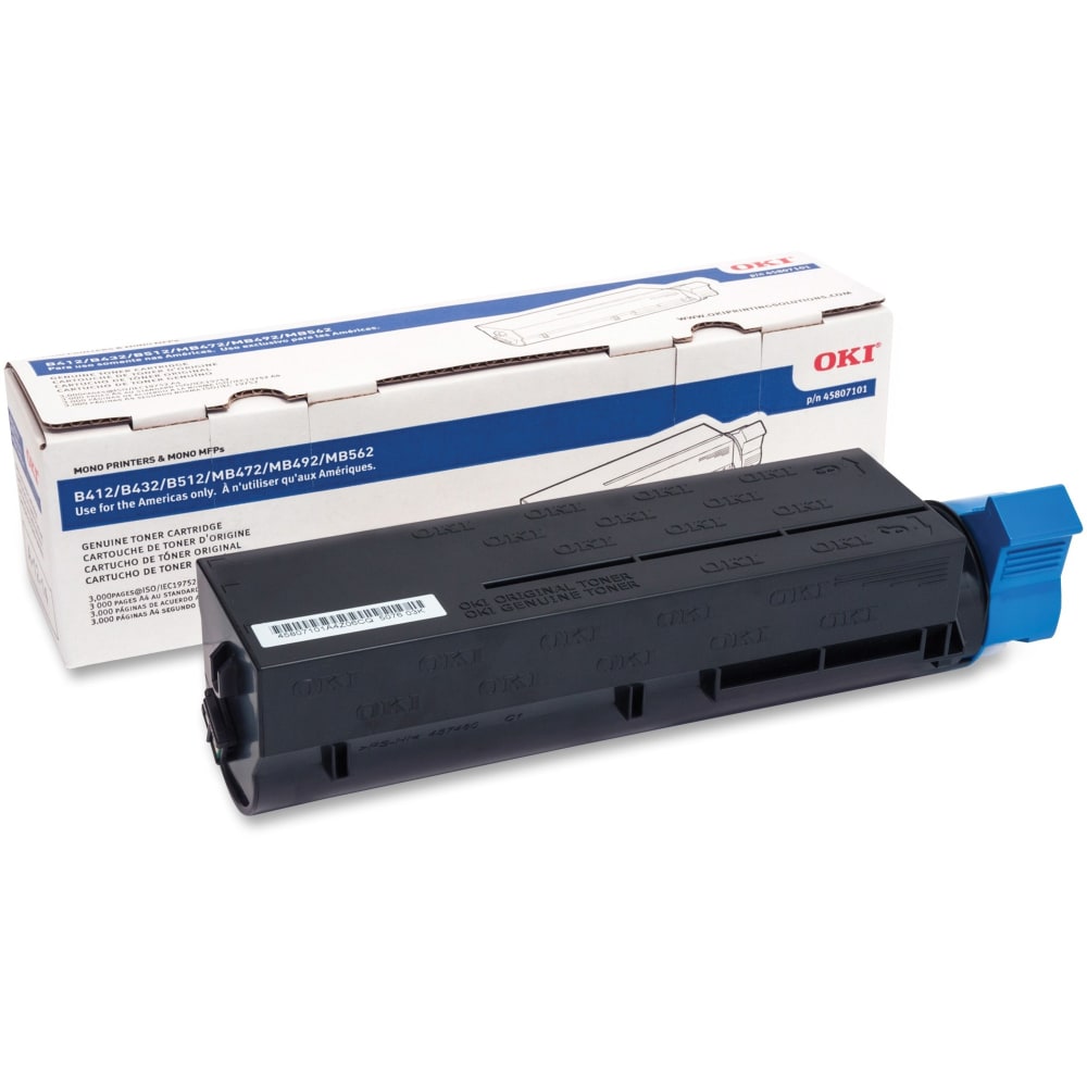 OKI 45807101 Black Toner Cartridge MPN:45807101