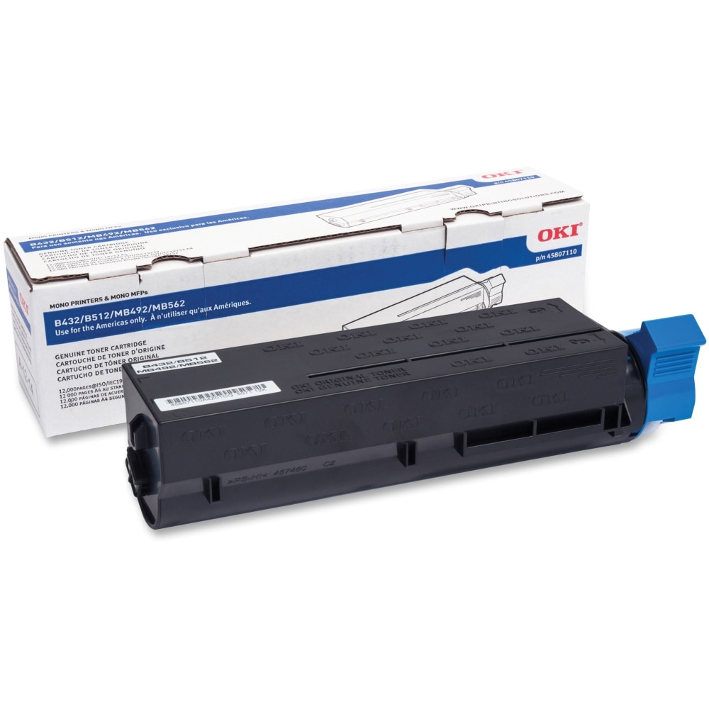 OKI 45807110 Black Extra-High Yield Toner Cartridge MPN:45807110
