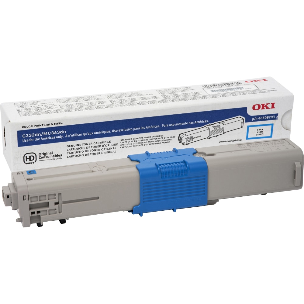 OKI 46508703 Cyan Toner Cartridge MPN:46508703