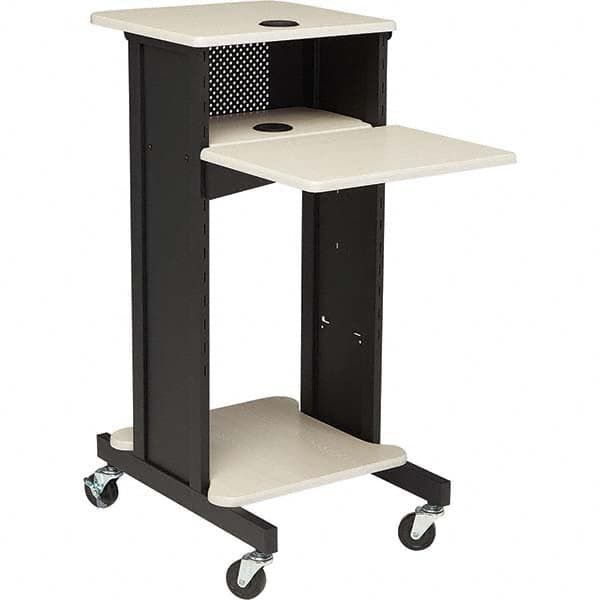 Audio-Visual Equipment Carts, Number Of Shelves: 4 , Overall Width: 18in , Shelf Material: Steel , Shelf Length: 16.75in , Shelf Width: 16in, 18in  MPN:PRC200