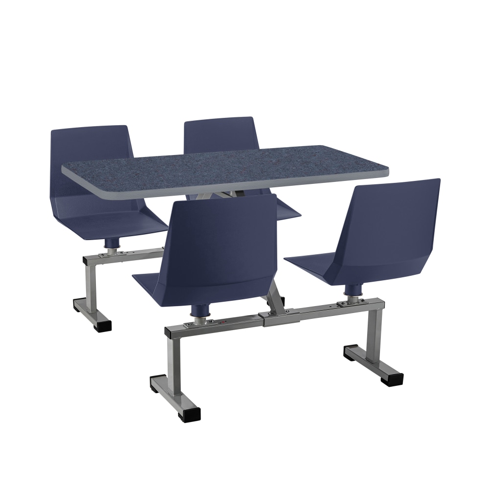 National Public Seating Cluster Swivel Booth, 33inH x 48inW x 24inD, Navy MPN:CSBG2448-MDPMNL04