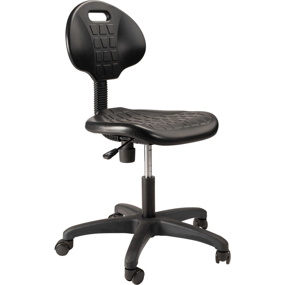 National Public Seating 6700 Series Kangaroo Polyurethane Task Chair, 16in to 21in Seat Height, Black MPN:6716HB/1