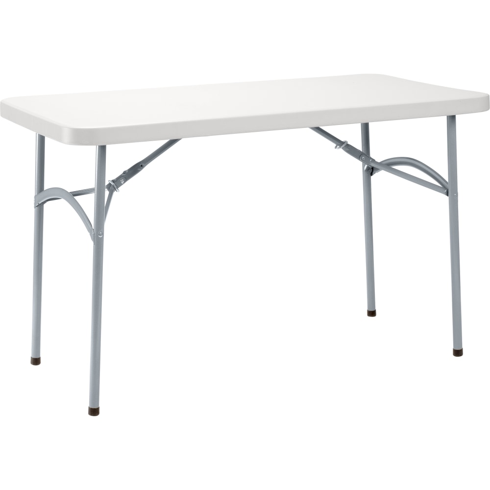 National Public Seating BT Series Heavy-Duty Folding Table, 24in x 48in, Speckled Gray MPN:BT2448/1