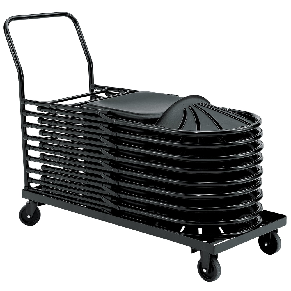 National Public Seating Dolly, DY1100 Folding Chair, 39inH x 19inW x 46-1/2inD, Brown MPN:DY-1100